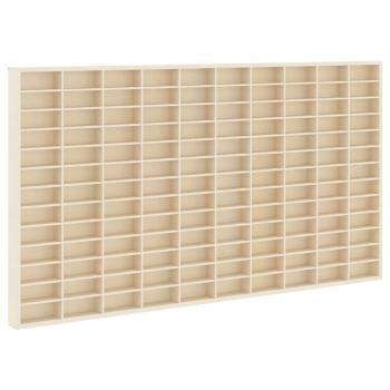 Wanddisplay-Case mit Regal Beige 98 x 4,5 x 55 cm Holzwerkstoff