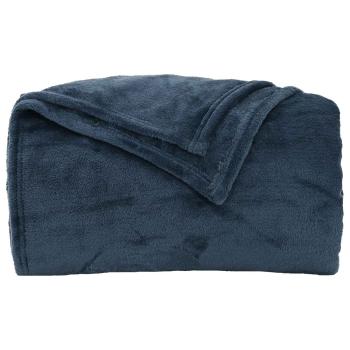 Wohndecke Marineblau 220 x 240 cm 1.37 kg Fleece