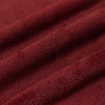 Überwurfdecke Bordeauxrot 220 x 240 cm Fleece