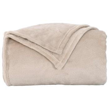 ARDEBO.de - Wohndecken 6 Stück Beige 240 x 270 cm Fleece