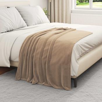 Wohndecken 6 stk. Kamel 130 x 150 cm 3.04 kg Fleece