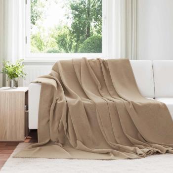 ARDEBO.de - Wohndecken 6 Stk. Kamel 240 x 270 cm 10.11 Fleece