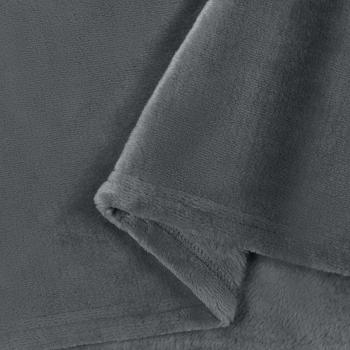 Wohndecken 6 Stk. Dunkelgrau 130 x 150 cm 3.04 Fleece