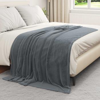 Wohndecken 6 Stk. Dunkelgrau 150 x 200 cm 4.68 Fleece