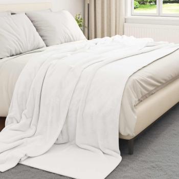 Wohndecken 6 Stk. Weiß 220 x 240 cm 8.24 Fleece