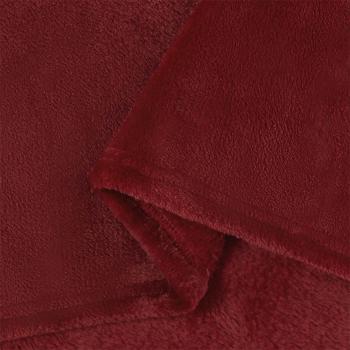 Wohndecken 6 Stk. Bordeauxrot 130 x 150 cm 3.04 Fleece
