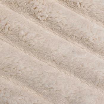 Überwurfdecke Beige 270 x 240 cm Fleece