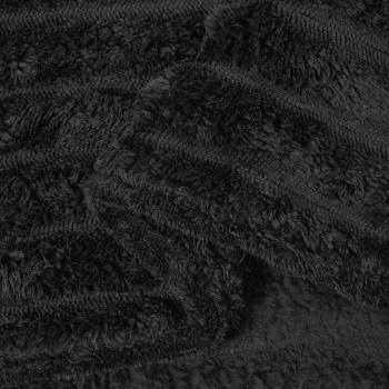 Überwurfdecke Schwarz 150 x 130 cm Fleece