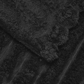 Wohndecke Schwarz 95 x 220 cm 0.45 kg Fleece