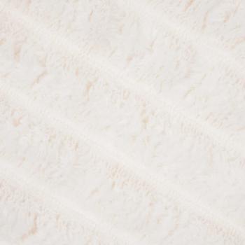 Überwurfdecke Creme 240 x 220 cm Fleece