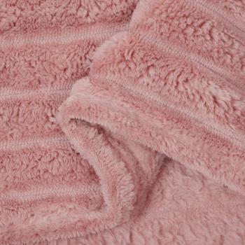 Überwurfdecke Rosa 150 x 130 cm Fleece