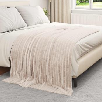 Wohndecken 6 Stk. Beige 200 x 150 cm 4.75 Fleece