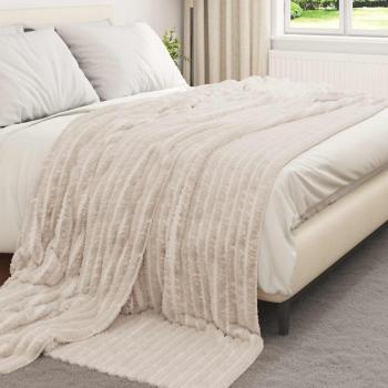 Wohndecken 6 Stk. Beige 270 x 240 cm 9.94 Fleece