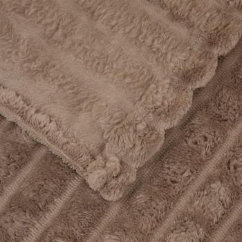 Wohndecken 6 Stück Kamel 270 x 240 cm Fleece