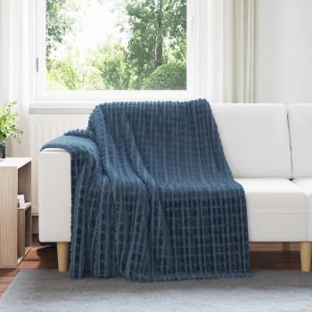 ARDEBO.de - Wohndecken 6 Stück Marineblau 200 x 150 cm Fleece