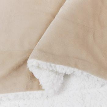 Überwurfdecke Beige 150 x 200 cm 1.64 Fleece