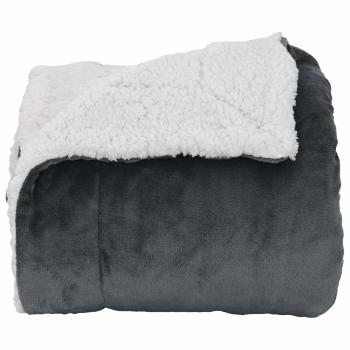 Überwurfdecke Dunkelgrau 220 x 240 cm 2.67 Fleece