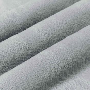 Überwurfdecke Grau 130 x 150 cm Fleece