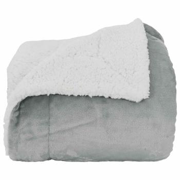 Überwurfdecke Grau 150 x 200 cm 1.64 Fleece