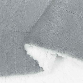 Überwurfdecke Grau 150 x 200 cm 1.64 Fleece
