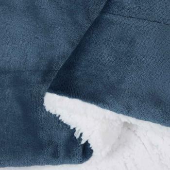 ARDEBO.de - Überwurfdecke Marineblau 150 x 200 cm Fleece