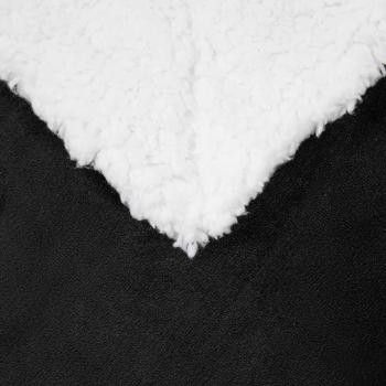 Überwurfdecke Schwarz 150 x 200 cm 1.64 Fleece