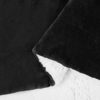 Überwurfdecke Schwarz 220 x 240 cm 2.67 Fleece