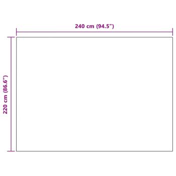 Überwurfdecke Schwarz 220 x 240 cm 2.67 Fleece