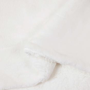 Überwurfdecke Weiß 220 x 240 cm 2.67 Fleece