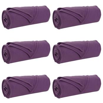 Wohndecken 6 Stück Lila 200 x 150 cm Fleece