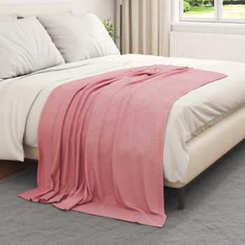 ARDEBO.de - Wohndecken 24 Stück Rosa 170 x 130 cm Fleece