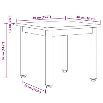 Couchtisch Graues Sonoma 40 x 40 x 36 cm Holzwerkstoff