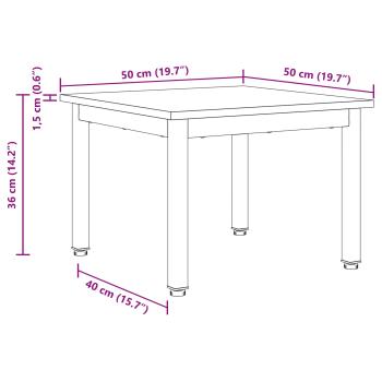 Couchtisch Graues Sonoma 50 x 50 x 36 cm Holzwerkstoff