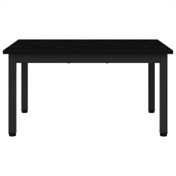 Couchtisch Schwarz Eichen-Optik 70 x 50 x 36 cm Holzwerkstoff