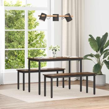 ARDEBO.de - Bank Raucharbe 110 x 35 x 45 cm Holzwerkstoff