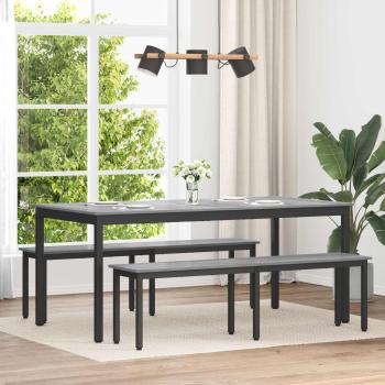 ARDEBO.de - Bank Graues Sonoma 160 x 35 x 45 cm Holzwerkstoff