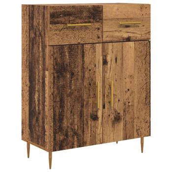 Highboard mit Schubladen Altholz 69,5 x 34 x 180 cm Holzwerkstoff