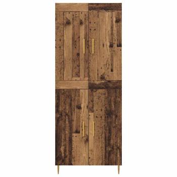 Highboard Altholz 69,5 x 34 x 180 cm Holzwerkstoff