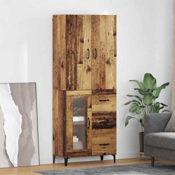 ARDEBO.de - Highboard Wandmontiert Altholz 69,5 x 34 x 180 cm Holzwerkstoff