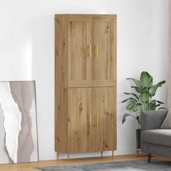ARDEBO.de - Highboard Artisan-Eiche 69,5 x 34 x 180 cm Holzwerkstoff