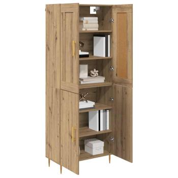 Highboard Artisan-Eiche 69,5 x 34 x 180 cm Holzwerkstoff