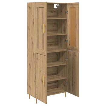 Highboard Artisan-Eiche 69,5 x 34 x 180 cm Holzwerkstoff