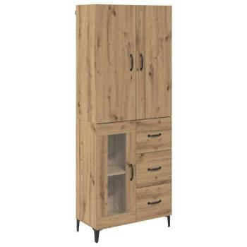Highboard Wandmontiert Artisan-Eiche 69,5 x 34 x 180 cm Holzwerkstoff