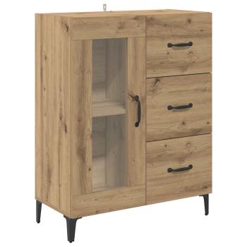 Highboard Wandmontiert Artisan-Eiche 69,5 x 34 x 180 cm Holzwerkstoff