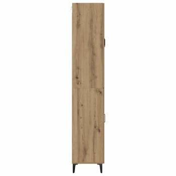 Highboard Wandmontiert Artisan-Eiche 69,5 x 34 x 180 cm Holzwerkstoff
