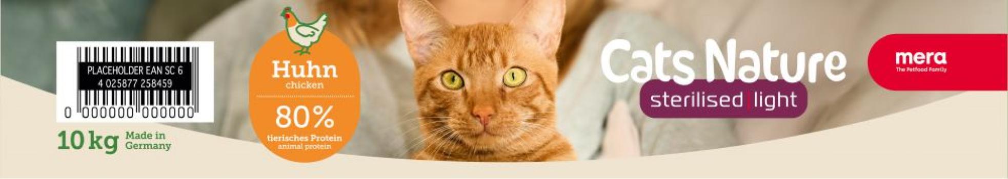 ARDEBO.de Mera Cat Nature Sterilized / Light Huhn 10kg