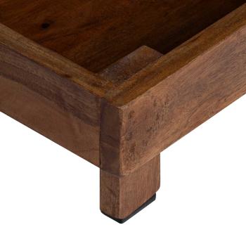 Pflanzenständer 3 pcs Braun Mahagoni Holz