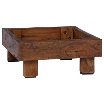 Pflanzenständer 3 pcs Braun Mahagoni Holz
