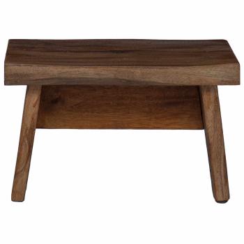 Hocker Natur 29 x 20 x 17 cm Mahagoni Holz