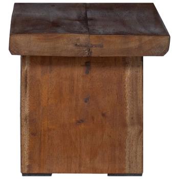 Hocker Natur 29 x 20 x 17 cm Mahagoni Holz